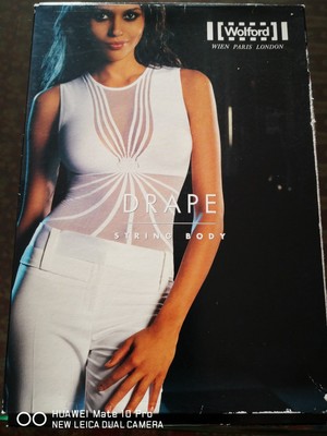 Wolford String Body ''Drape'' Gr S Schwarz Neu In Originalverpackung