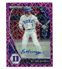 2021 Panini Prizm Draft Picks Pink Velocity Ethan Murray #PDP147 Auto