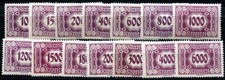 AUSTRIA POSTAGE DUE 1922 118-131 ** MNH SET 125€(49049