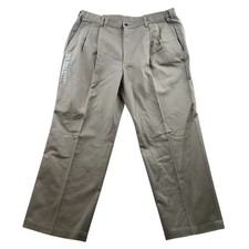 NWT Haggar Mens Freedom Khaki Pants Size 38x29 Pleated Classic Fit Wrinkle-Free