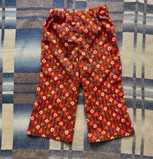 Vintage 70&rsquo;s Kids Girls Floral Fruit Pattern Bottoms Size 2T
