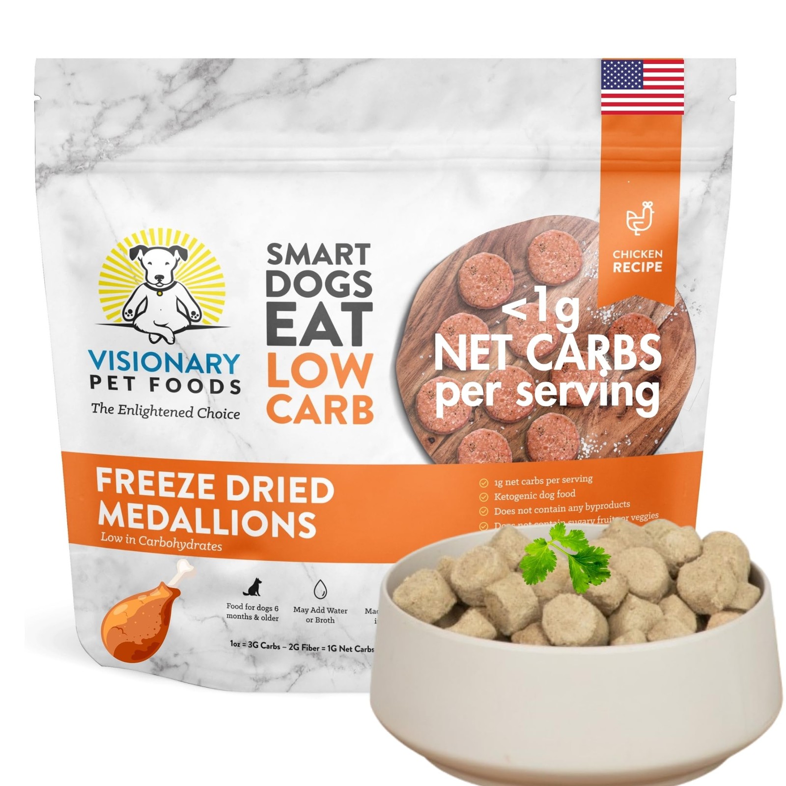 Freeze Dried Raw Dog Food, Topper & Meal Mixer &ndash; Real Chicken | KetoPet Resea...