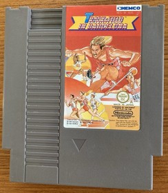 NES ~ TRACK & FIELD IN BARCELONA ~ Nintendo NES-91-AUS Game Cart + Manual Pal A