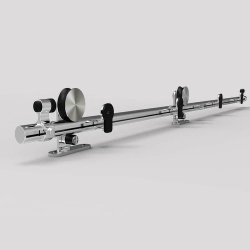 5-20FT Heavy Duty Sliding Barn Single Wood Door Hang Style Track Hardware Kit - Picture 39 of 59