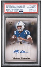 ANTHONY RICHARDSON PSA 10 /Auto 10 - POP 2 - Colts ROOKIE SSP Variant Blue Ink