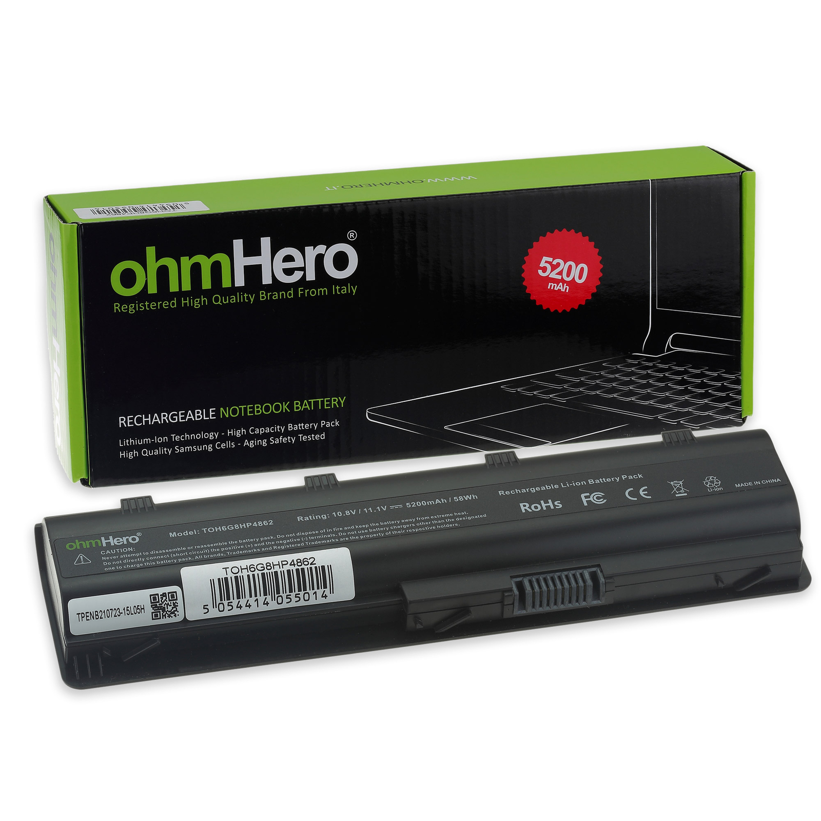 Batteria Nuova HP Pavilion dv5-2132dx - 5200mAh Reali - Prezzo Offerta