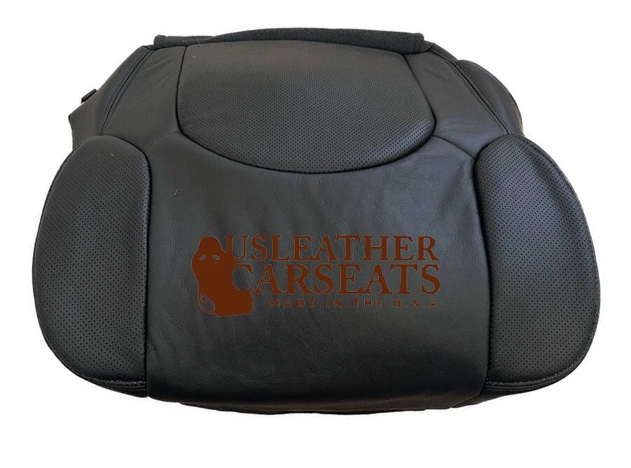 Cubierta de asiento de cuero inferior del lado del conductor negra para Nissan Pathfinder 2005-2012 Foto 3 de 4