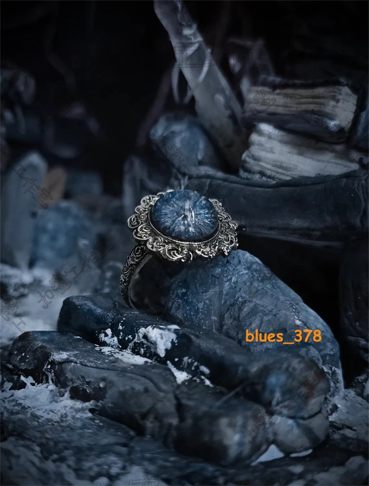 Handmade Princess of Moon Ranni Dark Moon Ring Copper/Silver Resin Jewelry Gift - Image 4 of 4