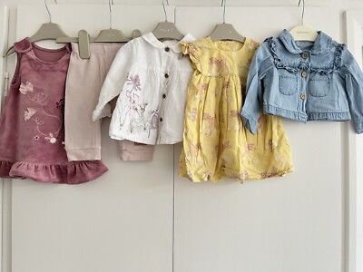 Baby Girls 3-6 Months Disney Bambi Outfit Bundle Dress Trouser