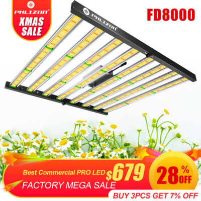 8000W Spider LED Grow Plant Light Samsung Diode Full Spectrum Commercial Indoor 