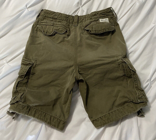 MEN'S ABERCROMBIE & FITCH DISTRESSED CARGO Y2K SHORTS 28 - Picture 2 of 8