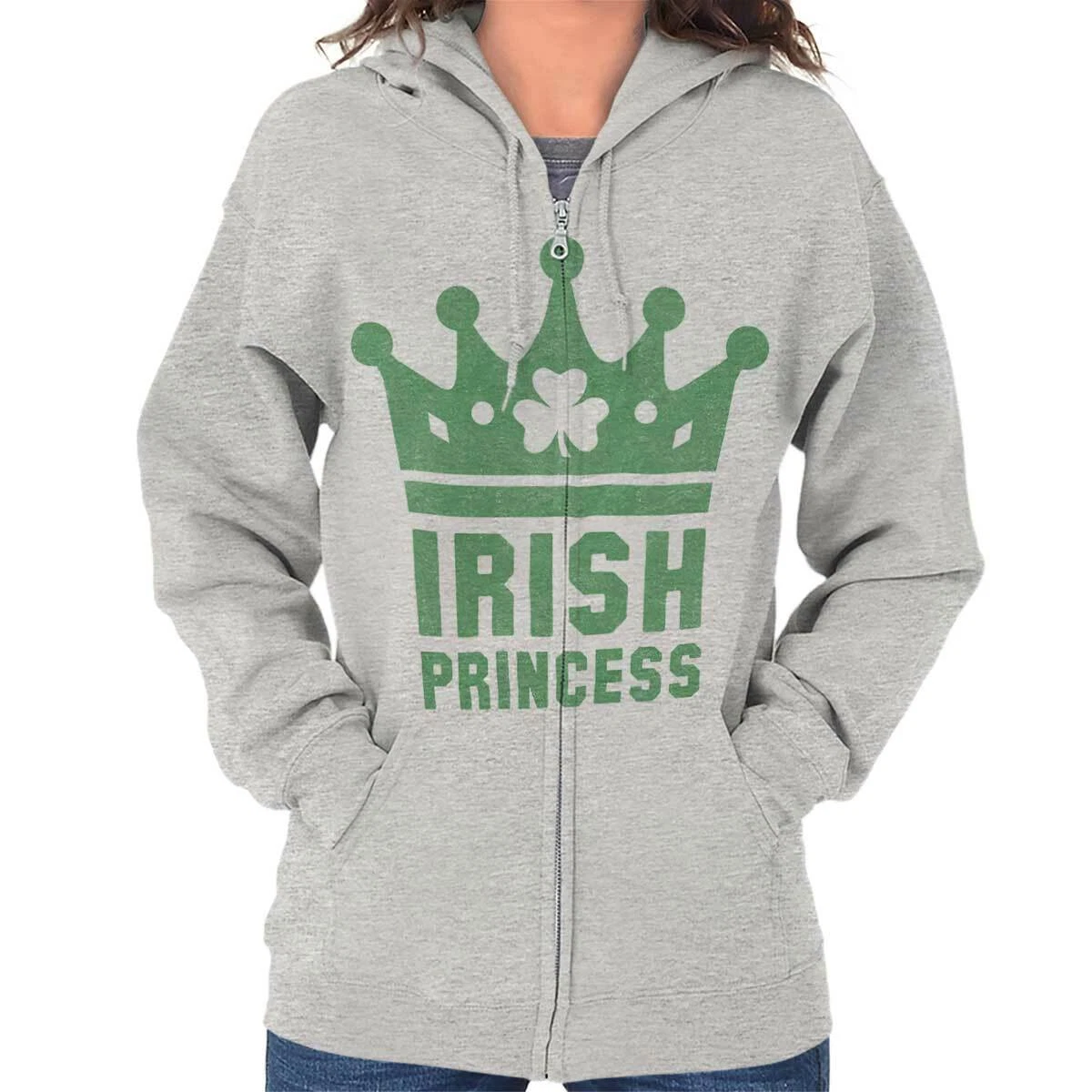 Princess St Patricks Drinking Beer Womens Hooded Sweatshirt Hoodie | eBay