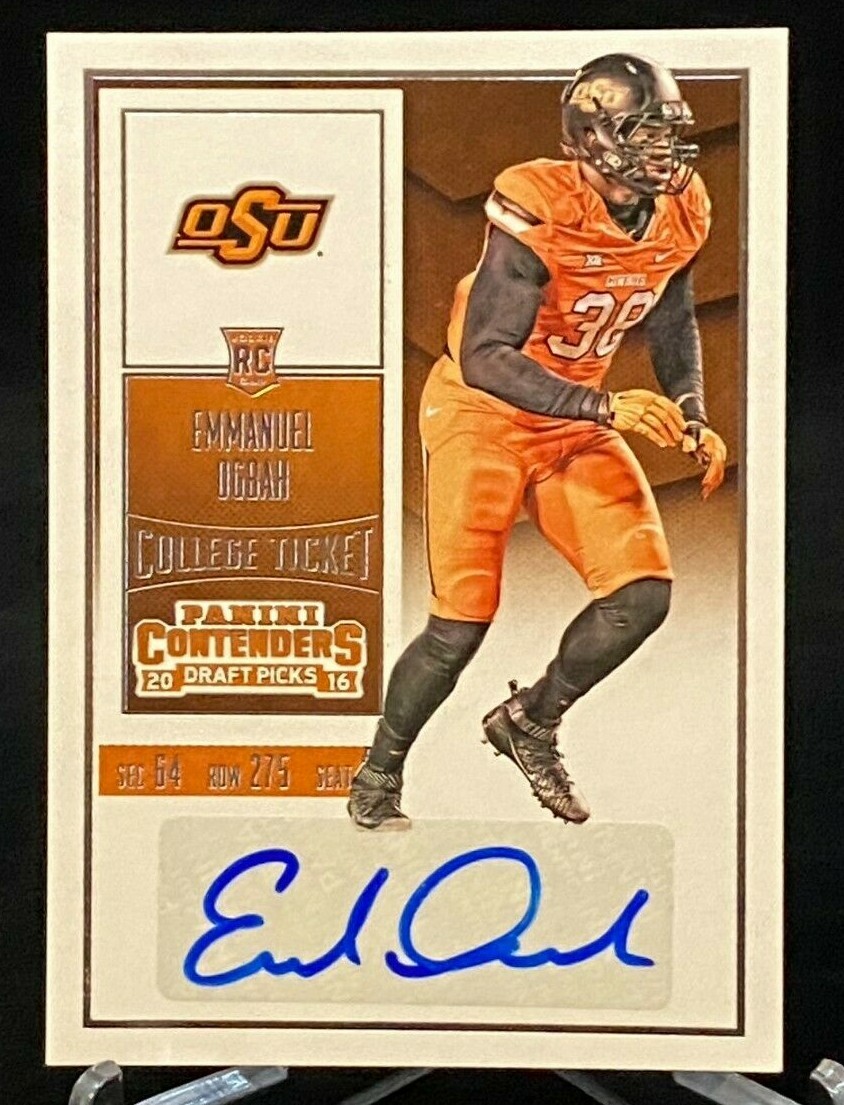 Emmanuel Ogbah Panini Prizm Collegiate Draft Picks #177 Autograph