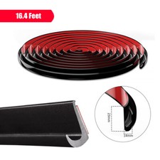 For Cars Vans RVs Flexible Drip Rail 16Feet PVC Roof Rain J Shape Rain Gutter