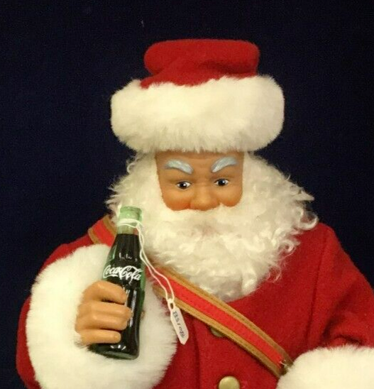 German Steiff Santa Coca-Cola w/Steiff Mini Bear Ltd Ed #00050 of