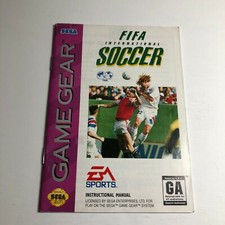 FIFA International Soccer Instruction Booklet ONLY  SEGA Game Gear  Manual