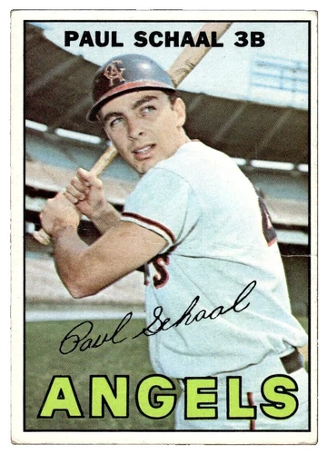 Topps Paul Schaal 1967 Season Baseball Sports Trading Cards & Accessories