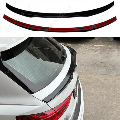 Fit For Audi Q3 2019-2023 Glossy Black Rear Middle Trunk Spoiler Wing Flap Trim