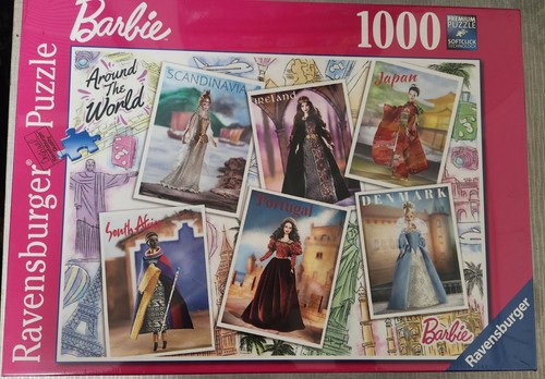 NEW Sealed Ravensburger 1000 Piece Puzzle Barbie Around The World 2020 Long Box  - Picture 1 of 7