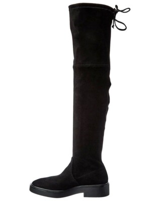 $900 Stuart Weitzman Mara Suede Over-the-knee Boot BLACK PLATFORM 10 (PA32)