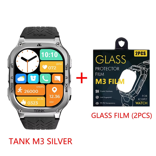 2024 Oryginalny KOSPET TANK M3 Smartwatch Męski Smartwatch Dla kobiet 480mAh Cyfrowy - Zdjęcie 5 z 22