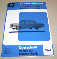 Reparaturanleitung Mercedes Benz 190c / 200 - W110  Heckflosse  -  Band 1