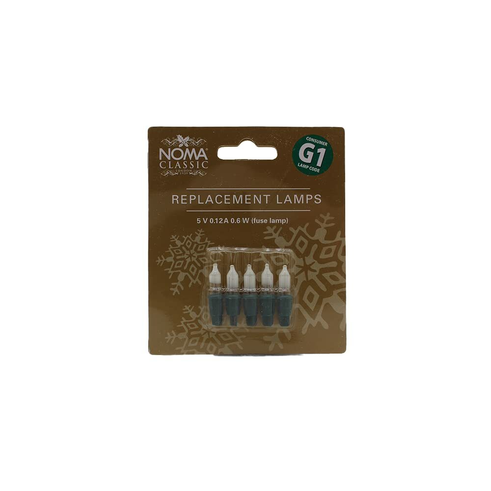 Spare Fuse Bulbs for Christmas Fairy Lights G1 by Noma