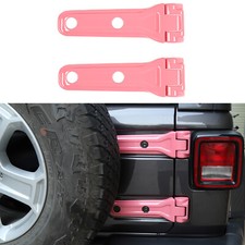 Rear Tailgate Spare Tire Hinge Cover Trim Overlay For Jeep Wrangler Jl 18 Pink Rear Tailgate Spare Tire Hinge Cover Trim Overlay For Jeep Wrangler Jl 18 Pink