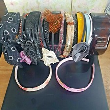 LOTTO ACCESSORI CAPELLI CERCHIETTI STOCK  18 PEZZI IDEA RIVENDITA REGALO 