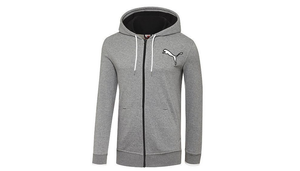 puma men's front-zip hooded jacket
