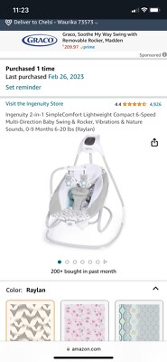 ingenuity baby swing