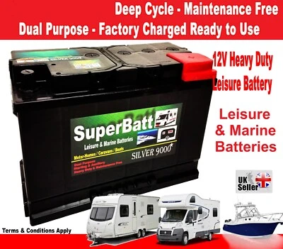 12V 130AH 130 AH SB HL500 Leisure Battery DEEP CYCLE Motorhome Caravan Campervan - Image 1 of 2