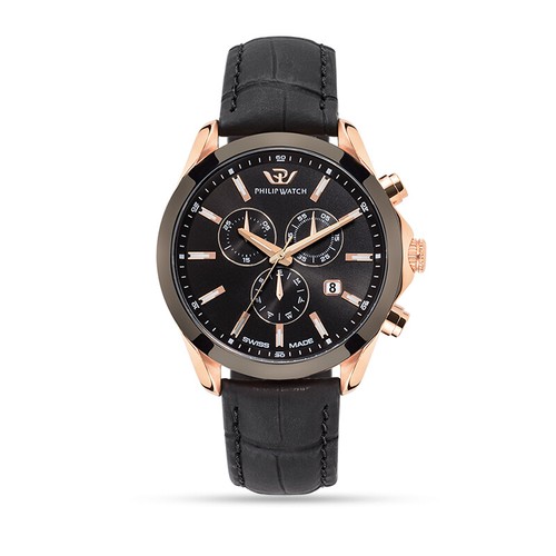 Orologio Philip Watch Blaze R8271665005 uomo watch CRONOGRAFO pelle nera  rosè | eBay