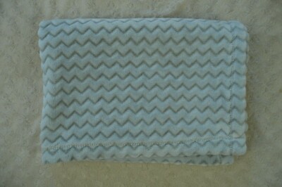 Circo Gray Chevron Baby Blanket Zig Zag Stripes Soft Plush Security Lovey