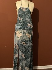 Show Me Your Mumu Godshaw Goddess Gown Hanalei Dream Green & Pink Sz X-Small