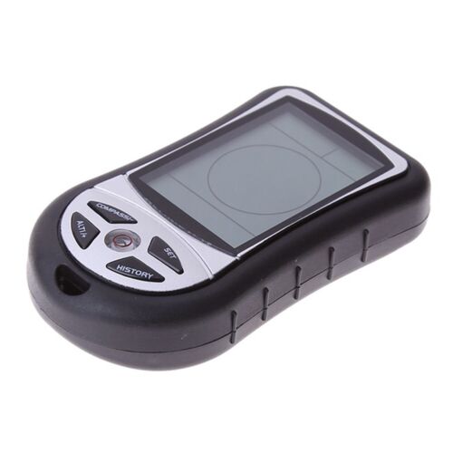 Portable ABS Pocket Altimeter Barometer Thermometer 60mm for Hiking Gear - Afbeelding 1 van 8