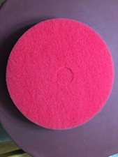 3 - Hanson Chemical 20" Red Buff 404420 Floor Maintenance Pads, Made in U.S.A.