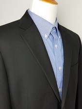 IZOD Mens Sport Coat Black Polyester/ Rayon Blazer Jacket Size 42L
