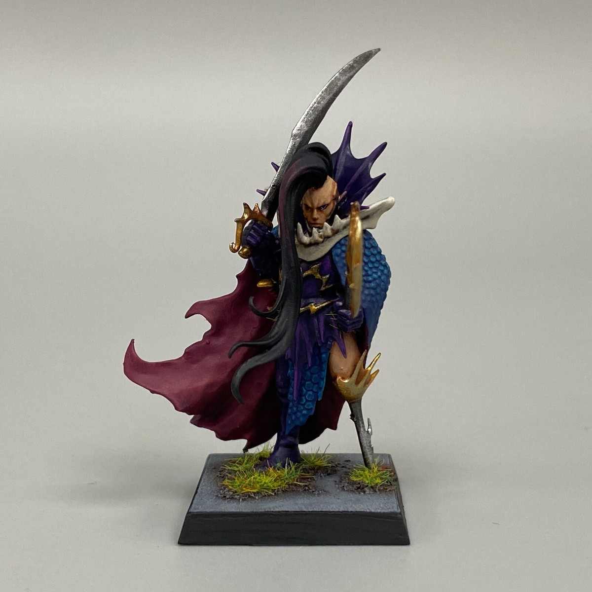 Warhammer Dark Elves ミニチュアセット DARK ELF WITCH ELVES X 10 WARHAMMER AGE OF SIGMAR PAINTED