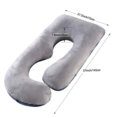 Extra Large Pregnancy Pillow J Shaped Maternity Pillow Full Body Support Pillow - Picture 18 of 57