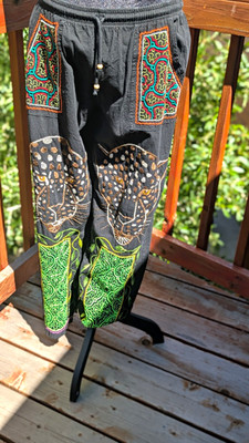 Shipibo Conibo Drawstring Ceremonial Pants One size Beautiful From Peru