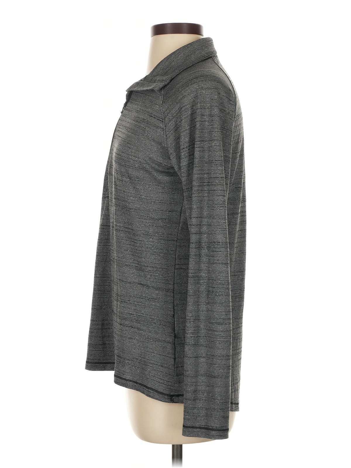 Under Armour Women Gray Long Sleeve Polo S thumbnail 4