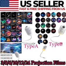 Rotatable Hd Smart Holographic Night Light Projector 2in1 Galaxy Star Projector
