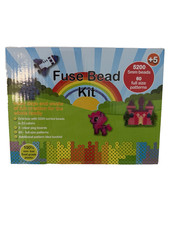 Fuse Bead Kit 5200 Beads 22 Colors 5mm 60 Full Size Patterns NEW 100 non toxic