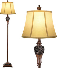 Vintage Floor Lamp for Living Room, Traditional Farmhouse Tall Standing Lamp, Mi