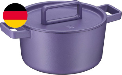 WMF Flavour Gusseisen-Kasserolle Mit Deckel, Induktion, Emailliert, 24 Cm, Gusse