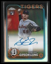 2024 Topps Chrome #RA-SG Sawyer Gipson-Long Rookie Autographs