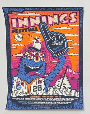 Innings Festival Twenty One Pilots Blink 182 Poster Tempe AZ 2026