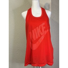 Nike Sportswear Womens Mesh Tank Top Red Just...