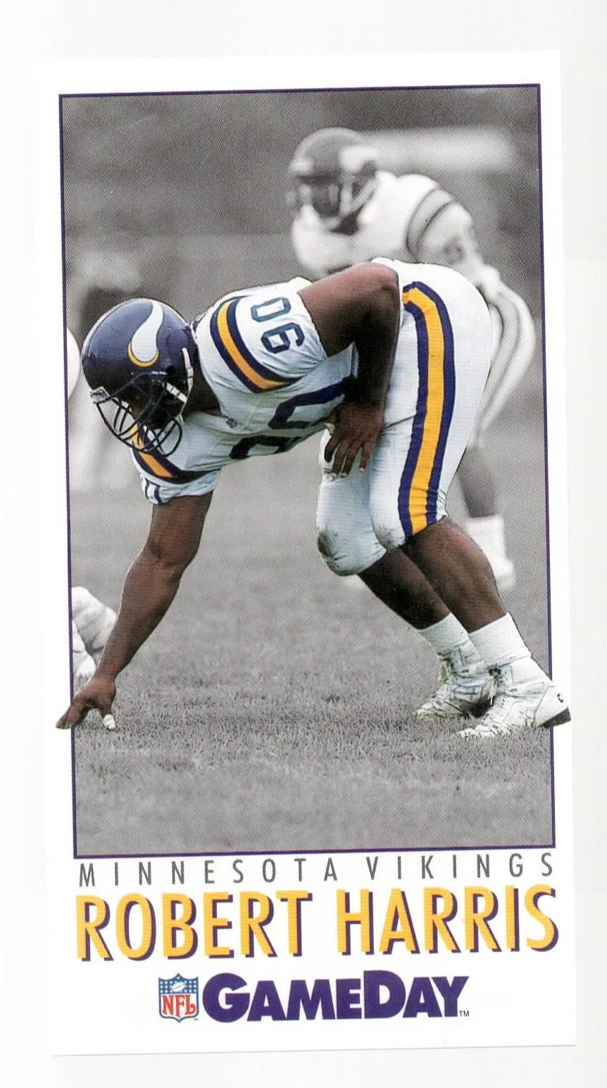1992 GameDay Robert Harris Minnesota Vikings RC #170 Near Mint or Better